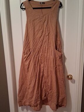 Unique Linen Midi Dress - Made In Italy!